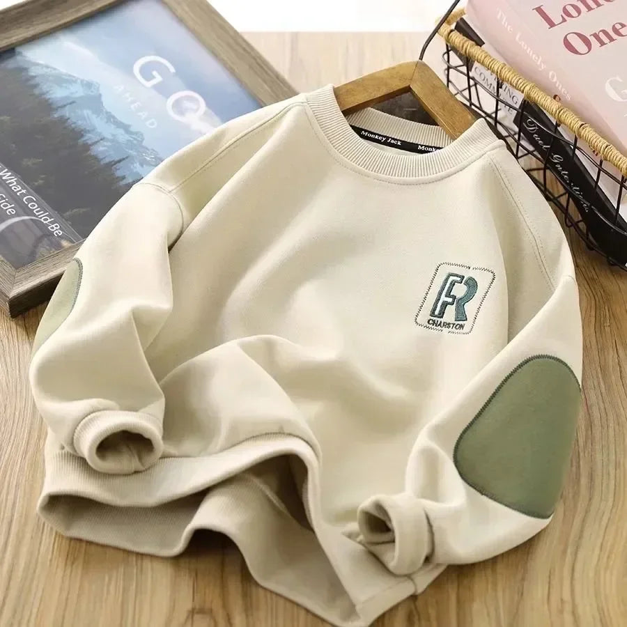 Letter Print Long Sleeved Oversizes Sweatshirts for Kids