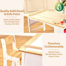 Kids Craft Table with Large Storage & Paper Rolls