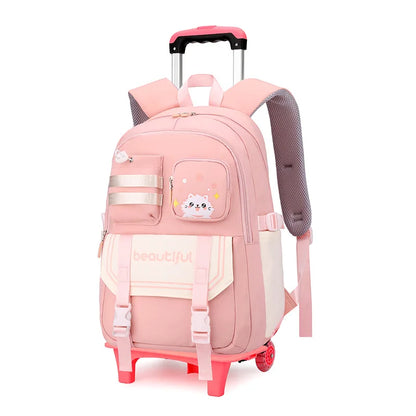 Kids’ Stylish Multicolor Travel Trolley Bag childrensterritory
