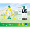 6 in 1 Kids Heavy-Duty Metal Swing Sets for Backyard