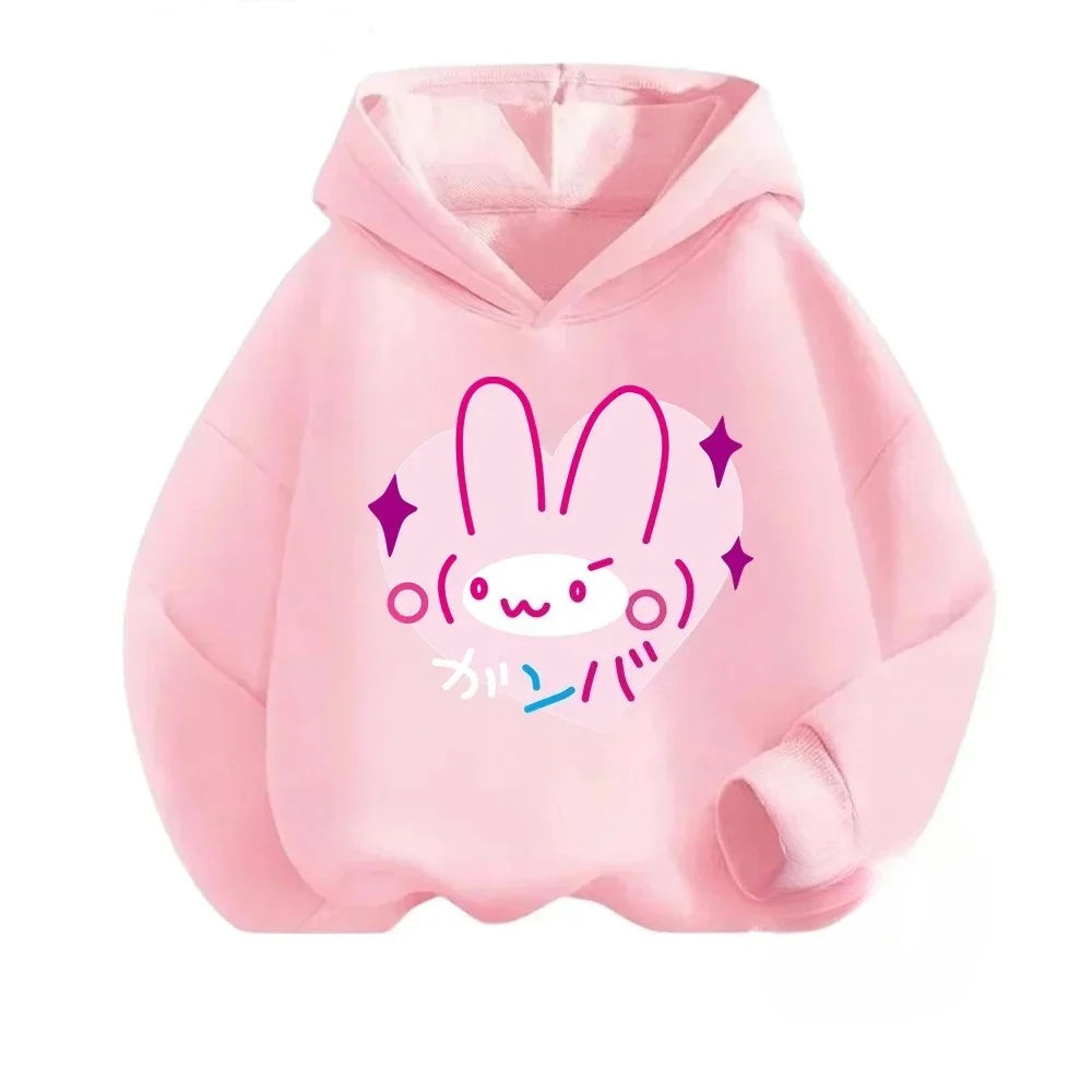 Cute Cartoon Printed Warm Hoodies for Girls' and Boys'