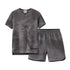 Ribbed Grey Melange Family Matching Clothing Sets childrensterritory