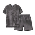 Ribbed Grey Melange Family Matching Clothing Sets childrensterritory