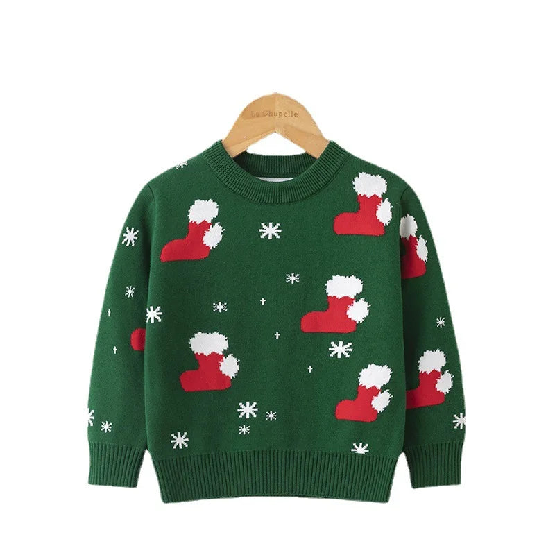 Kids Warm Knitted Christmas Party Sweaters childrensterritory