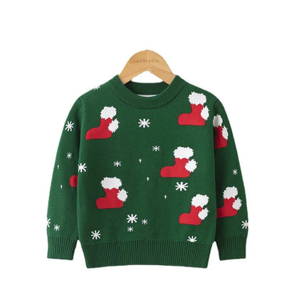Kids Warm Knitted Christmas Party Sweaters childrensterritory