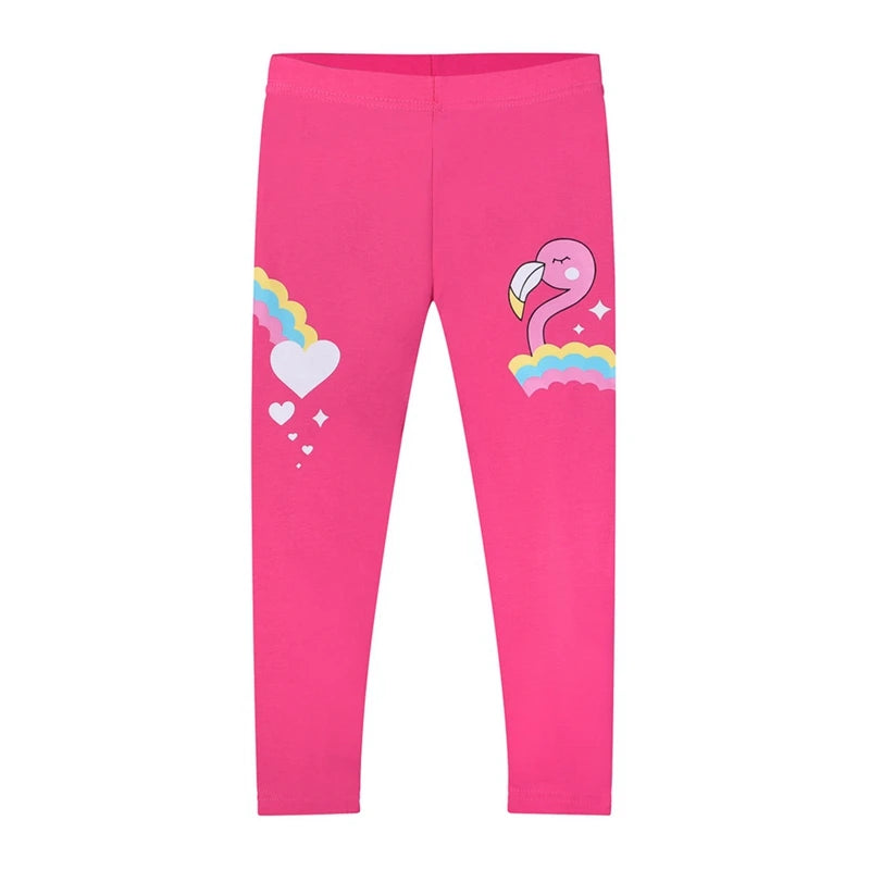 Kids Girls Cartoon Pattern Casual Leggings For 2-8 Years childrensterritory