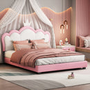 Low Floor Princess Bed Frame with Soft Headboard