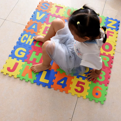 Letter Print 36 pieces of EVA Puzzle Play Mat for Kids