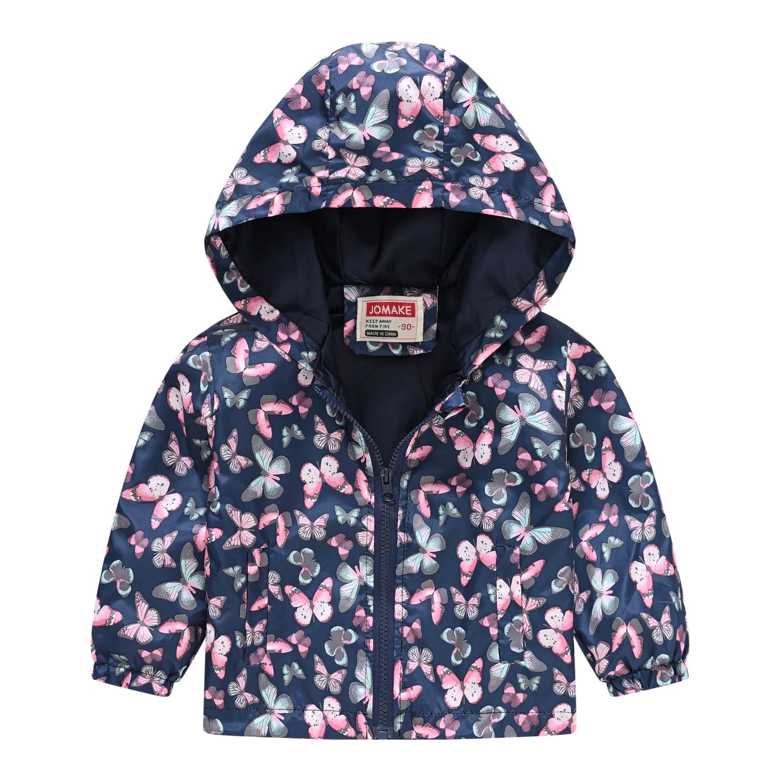 Little Boys Girls Cartoon Dinosaur Print Zipper Hooded Jackets childrensterritory