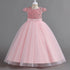 Teenage Girls Elegant Long Tulle Sequined Princess Party Dresses childrensterritory
