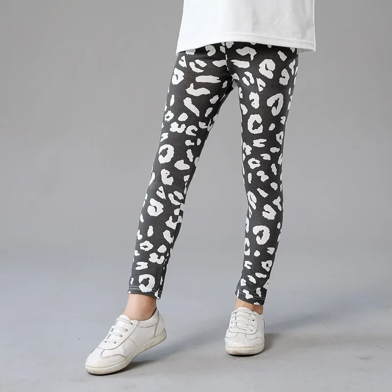 Little Girls Cartoon Flowers Print Leggings/Trousers childrensterritory