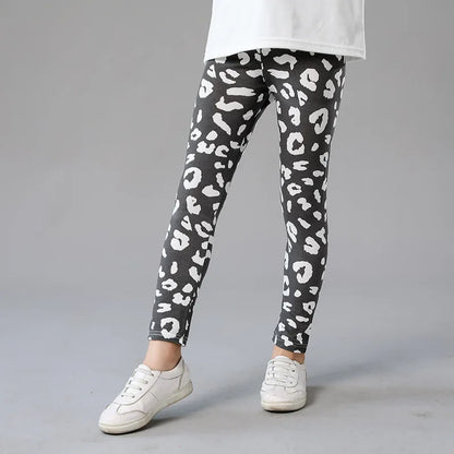 Little Girls Cartoon Flowers Print Leggings/Trousers childrensterritory