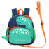 3D Cartoon Deisgn Kids School Backpacks with Traction Line childrensterritory