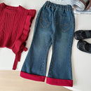 Girls' Collar Design Stylish Winter Outfit Set childrensterritory