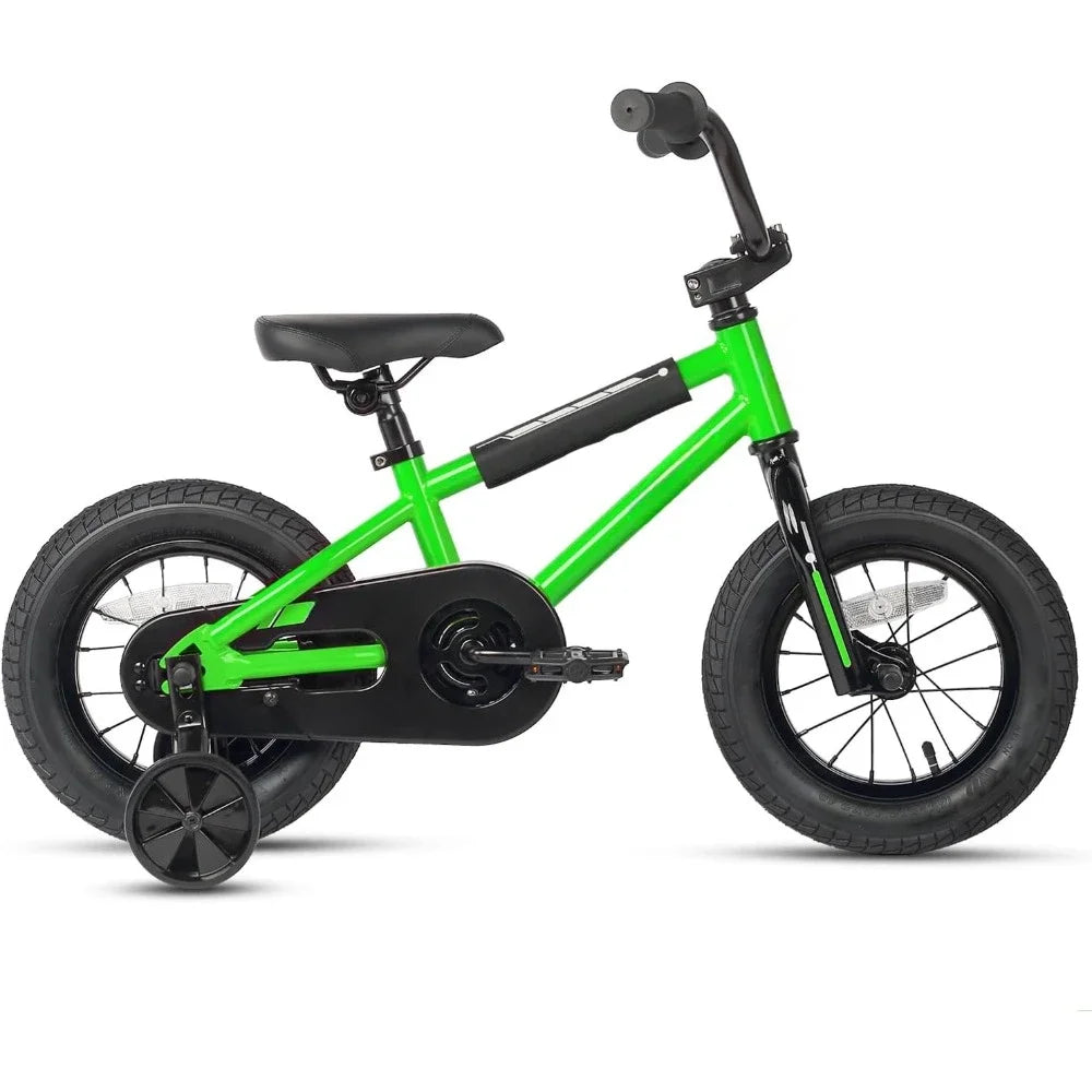 Kids BMX Style Bicycle with Training Wheels &amp; Coaster Brake childrensterritory