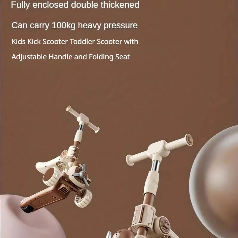 3-in-1 Outdoor Ride On Toys Push Scooter for Toddlers childrensterritory