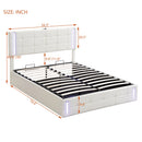Space-Saving Full-Size Bed with LED Lights and Storage childrensterritory