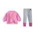 Toddler Girls Solid Color Loose Sweatshirt and Leggings Outfit Set childrensterritory