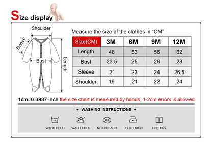 Baby Long Sleeve Cartoon Print Overall Romper