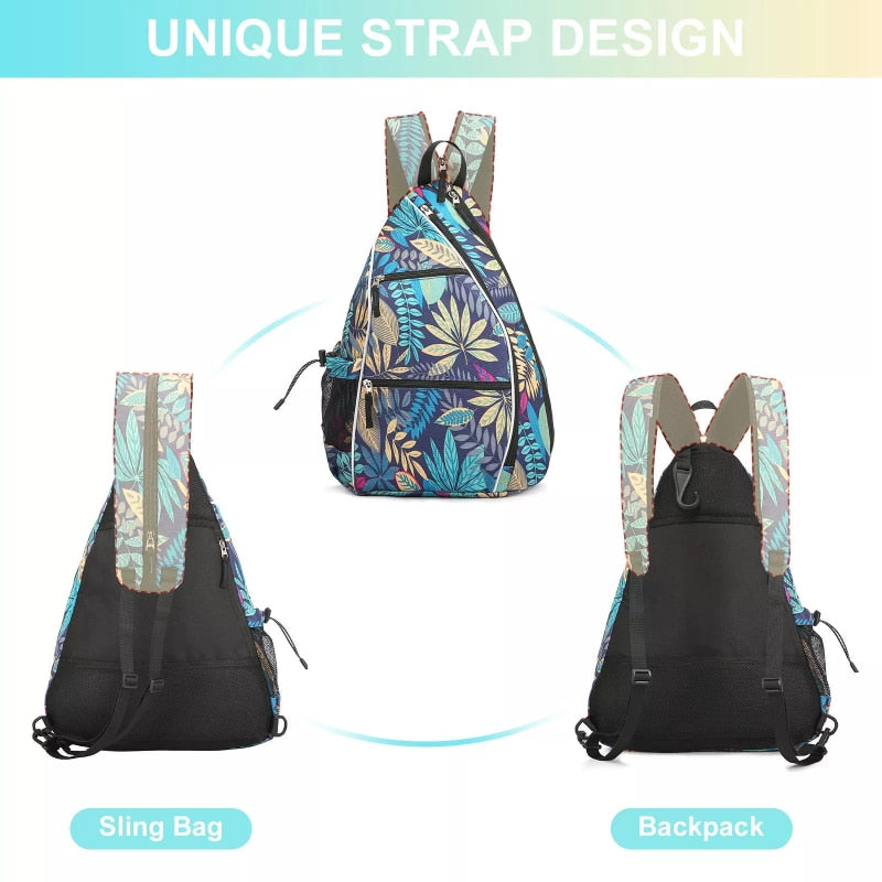 Adjustable Pickleball Tennis Backpack with Fence Hook childrensterritory