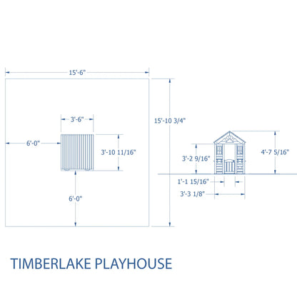 Kids Wooden Playhouse for Backyard with All Accessory childrensterritory
