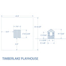 Kids Wooden Playhouse for Backyard with All Accessory childrensterritory