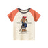 Cartoon Letter Printed Kids Boys Girls Loose Summer Cotton Top childrensterritory