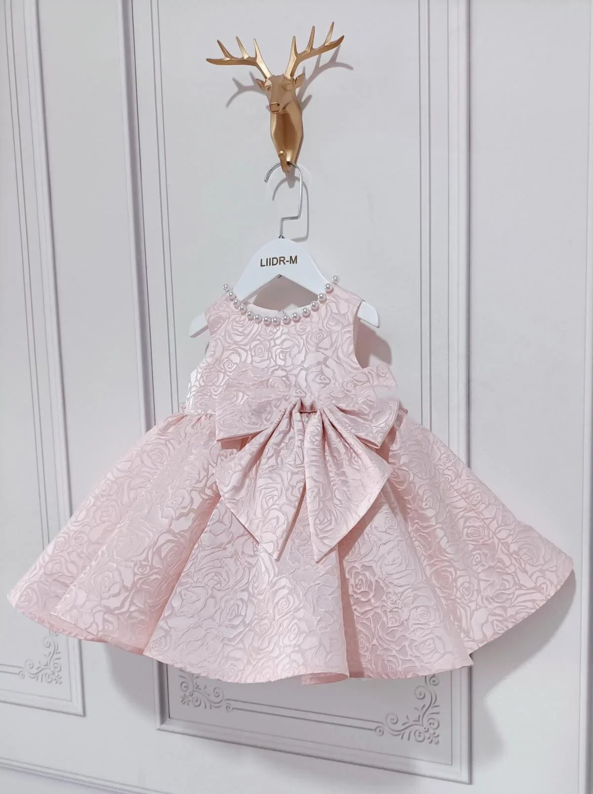 Elegant Flower Printing All Over Puffy Sleeveless Princess Dress