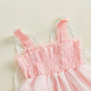 Girls’ Elegant Sleeveless Bow Design Princess Dress