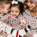 Elk and Tree Print Matching Winter Loungewear Pjs