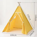 Kids Porable Cotton Canvas Indian Play Tent childrensterritory