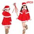 Kids Red Santa Claus Party Dress Set for Christmas childrensterritory