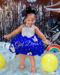 Sleeveless Flower Design Birthday Party Dresses childrensterritory