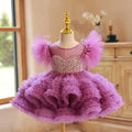 High-End Girls' Mesh Beading Design Princess Gown childrensterritory
