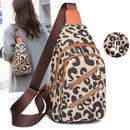 Leopard Print Casual Travel Shoulder Bags For Teenager childrensterritory