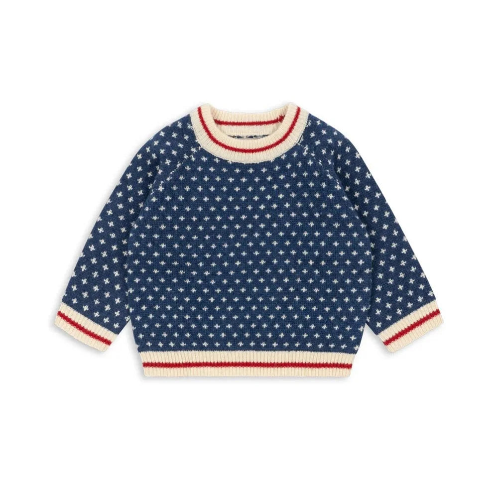 Full-Sleeve Printed Autumn Sweaters For Kids