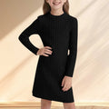 Girls’ Long-Sleeve Elegant Winter Dresses