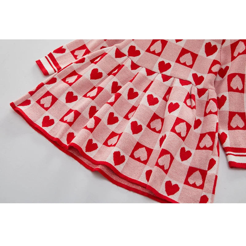 Girls’ Elegant Long-Sleeve Winter Dresses