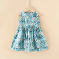 Kids Girls Cartoon Pattern Summer Party Dresses