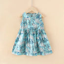 Kids Girls Cartoon Pattern Summer Party Dresses