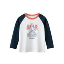 Trendy Boys Long Sleeve Bear Cartoon Design Cotton T-Shirts childrensterritory