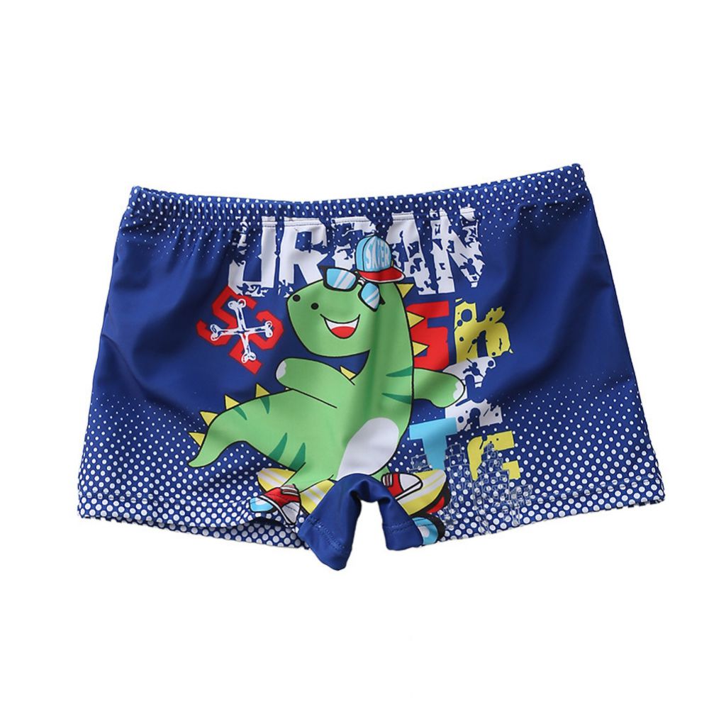 Kids Boys Cartoon Print 3pcs Surfing Beachwear With Cap childrensterritory