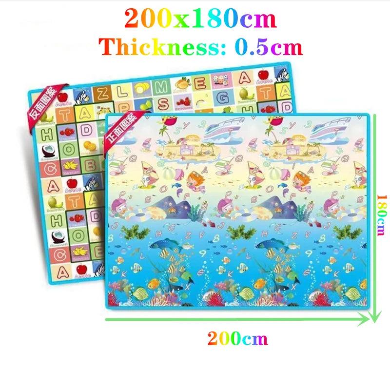 Fold-able Cartoon Play Mat/Rug for Baby Room