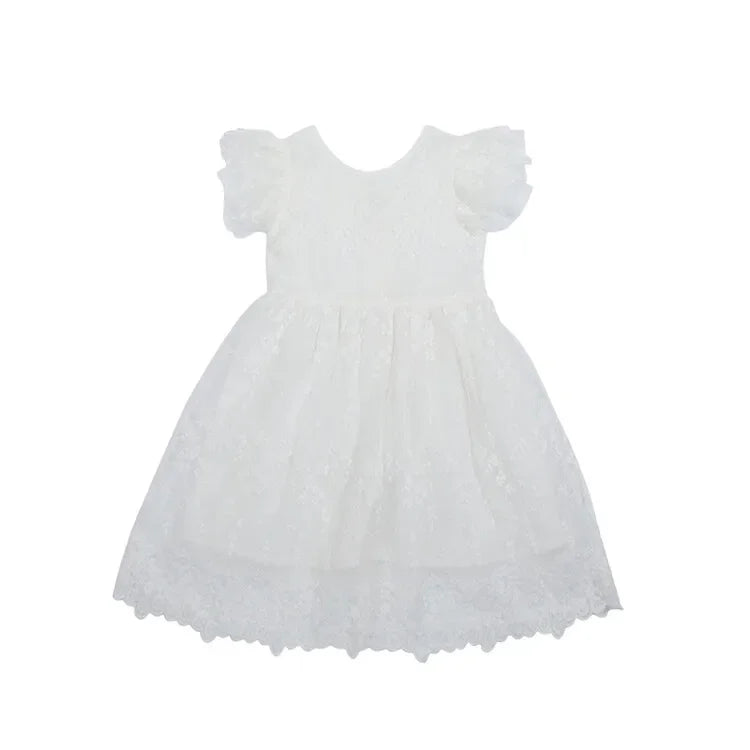 Kids Girls Floral Lace Casual Style Summer Dress