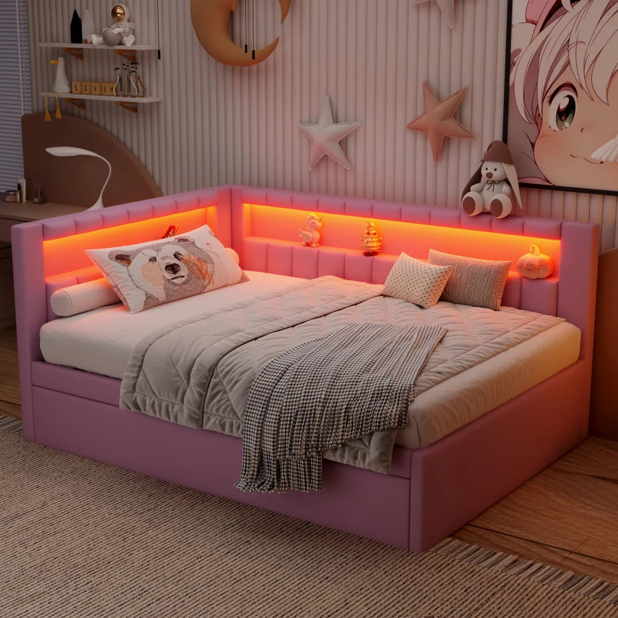 Elegant Kids Bed with High-Quality Finish