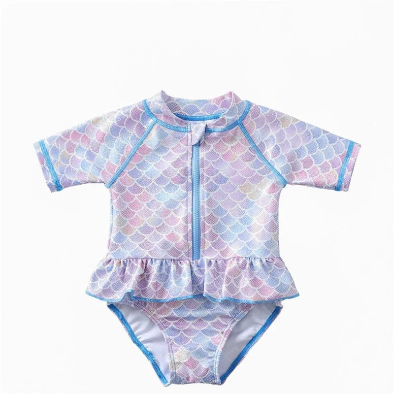 Toddler/Baby Girl Ruffle Printed One Piece Swimsuits