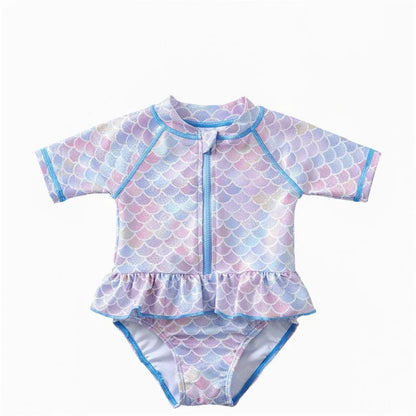 Toddler/Baby Girl Ruffle Printed One Piece Swimsuits