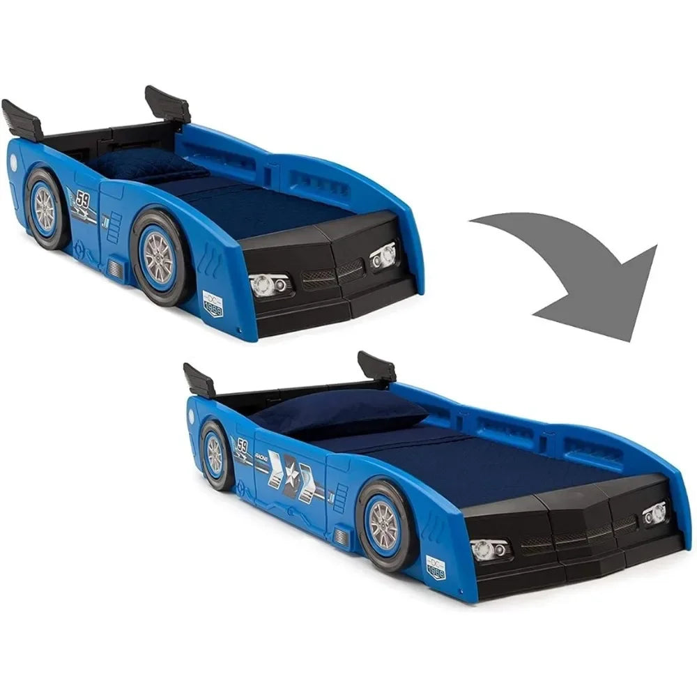 Twin Bed for Kids with a Turbo Race Car Design