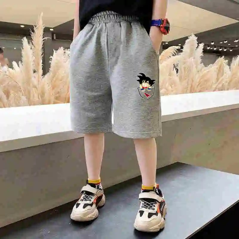 Kids Boys Funny Battery Print Sports Shorts for Summer childrensterritory