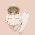 Little Boys Girls Thick Warm Down Jacket Jumpsuit Clothing Set childrensterritory
